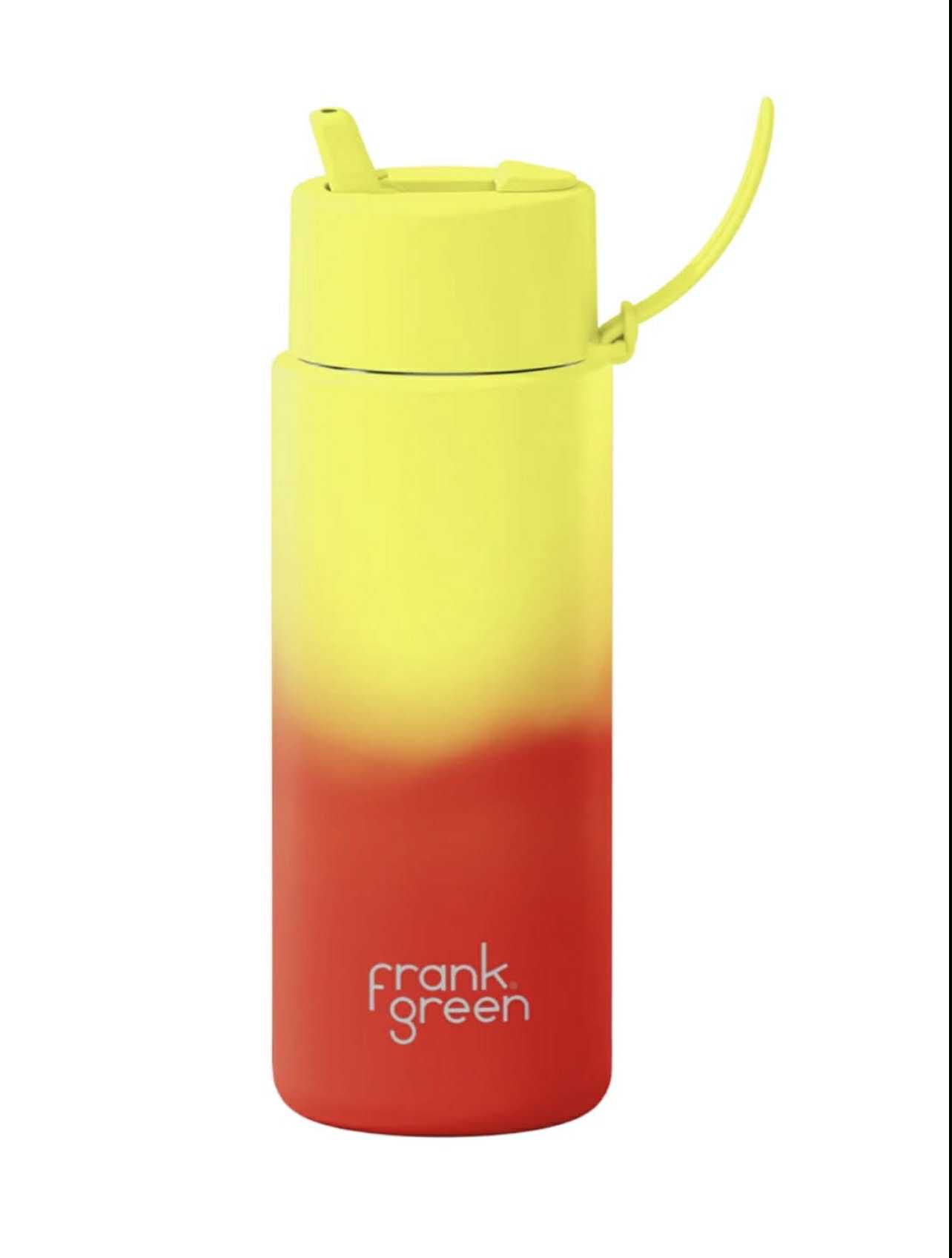 34oz Stainless Steel Single Wall Bottle Colour Change with Flip Straw Lid