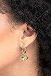 Sara Gold Clear Earring