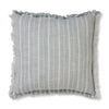 Swansea Light Blue Woven Stripe Feather Cushion