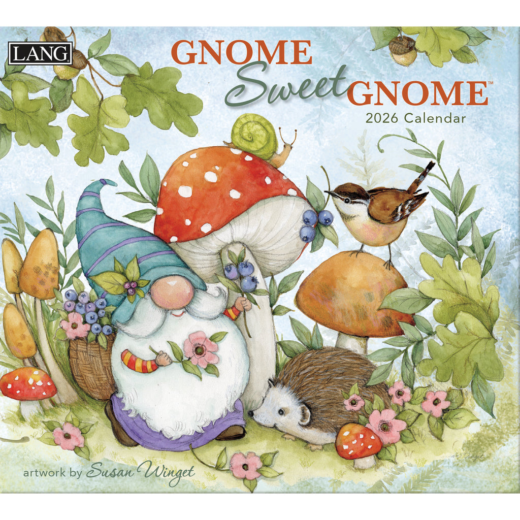 Gnome Sweet Gnome 2026 Wall Calendar Whatever Mudgee