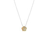 Forget-Me-Not Two-Tone Pendant Necklace (45cm+ext)