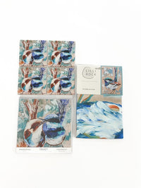 Australian Art Kitchen Set | Tea Towel, Trivet + Coasters | By Amanda Brooks