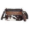 Punata Cowhide Camera Bag with Carving and Coin Purse