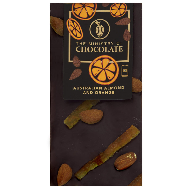 Aussie Almond & Orange | 100g Dark Chocolate Bar