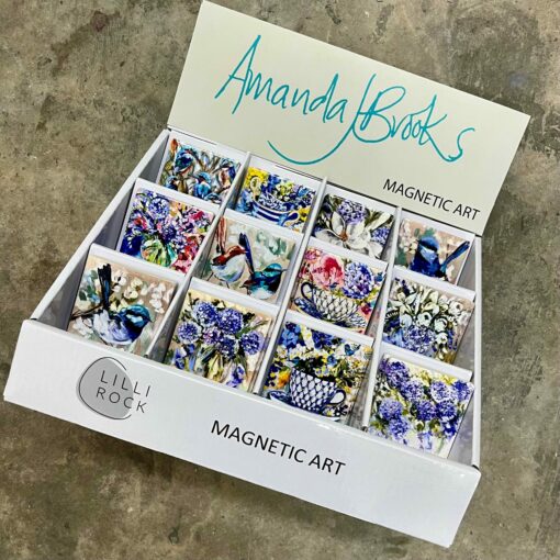 Fridge Magnets By Amanda Brooks | Magnetic Blues