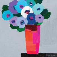 Colourful Flowers By Anna Blatman | Stone Drink Coaster Collection