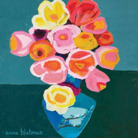 Colourful Flowers By Anna Blatman | Stone Drink Coaster Collection