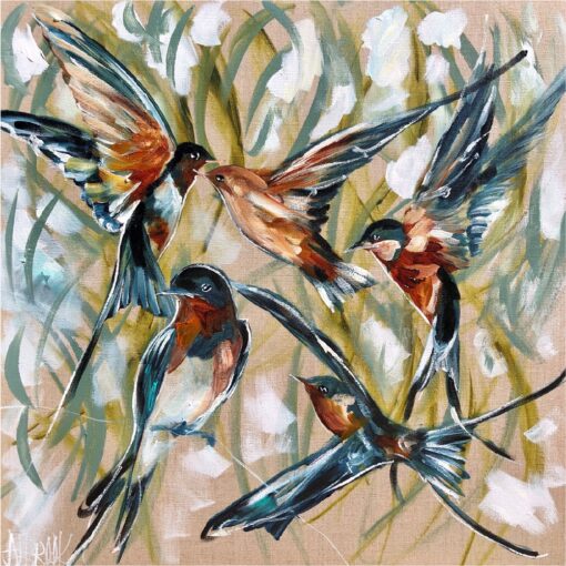 Bird Art By Amanda Brooks | Stone Drink Coaster Collection