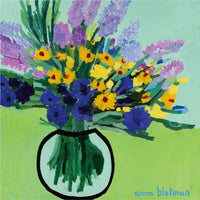 Colourful Flowers By Anna Blatman | Stone Drink Coaster Collection