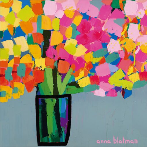 Colourful Flowers By Anna Blatman | Stone Drink Coaster Collection