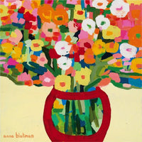 Colourful Flowers By Anna Blatman | Stone Drink Coaster Collection