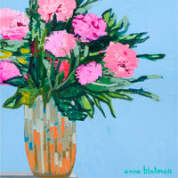 Colourful Flowers By Anna Blatman | Stone Drink Coaster Collection