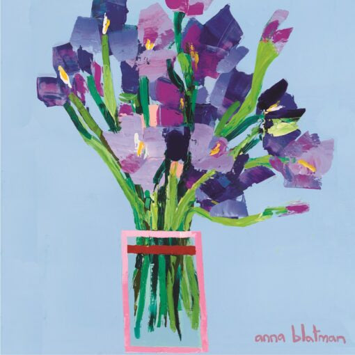 Colourful Flowers By Anna Blatman | Stone Drink Coaster Collection