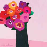 Colourful Flowers By Anna Blatman | Stone Drink Coaster Collection