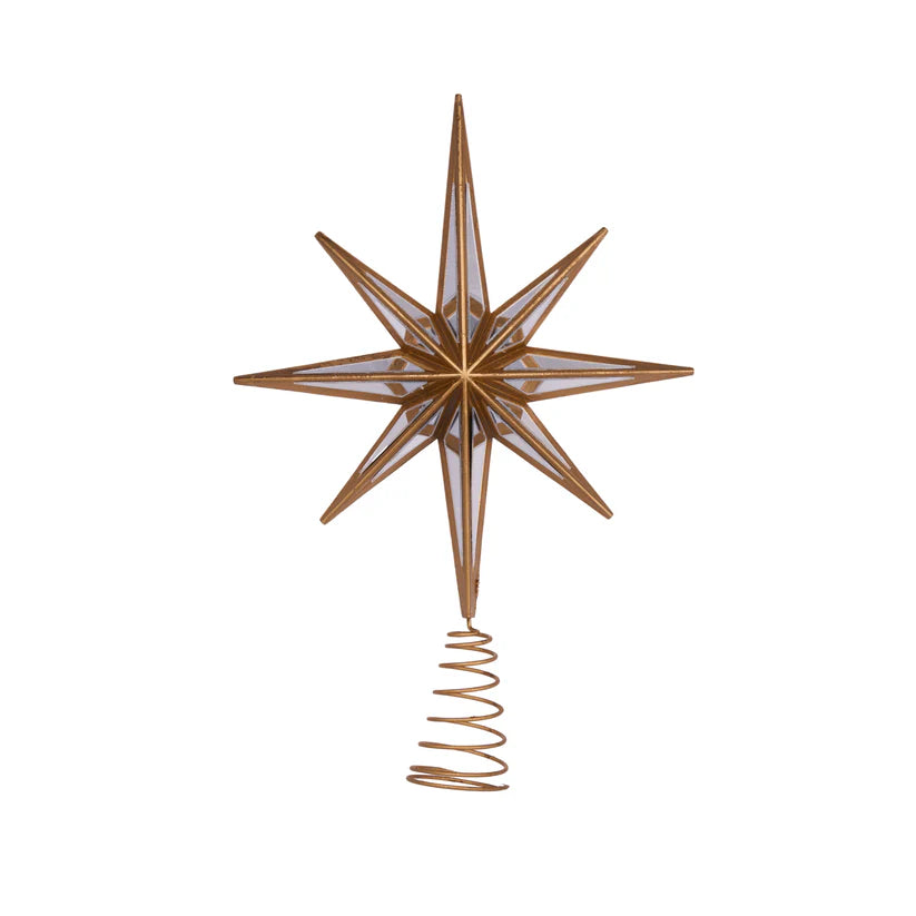 8 Point Mirrored Tree Topper Star Copper – Whatever Mudgee