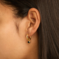 Heavenly Onyx Earring | Yellow Gold