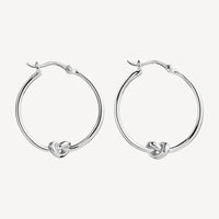 Nature’s Knot Hoop Earring | Sterling Silver