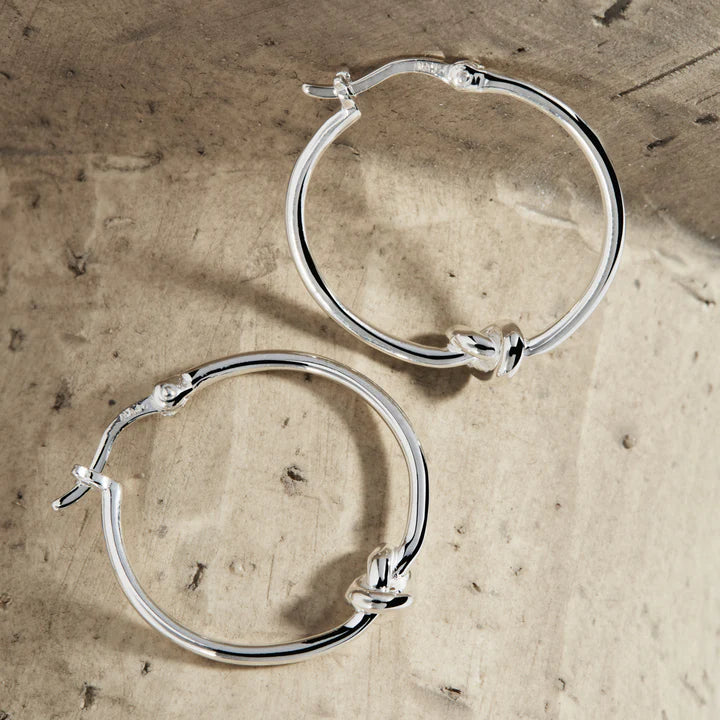 Nature’s Knot Hoop Earring | Sterling Silver