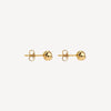 Floret Stud Earrings | Yellow Gold