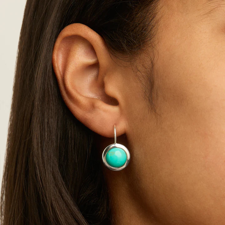 Husk Turquoise Drop Earring