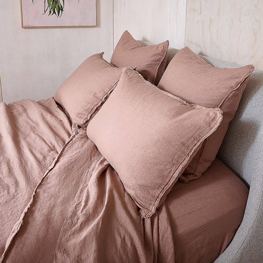 French Linen Pillowcase Set | Lotus