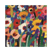 Colourful Flowers By Anna Blatman | Stone Drink Coaster Collection
