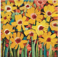 Colourful Flowers By Anna Blatman | Stone Drink Coaster Collection