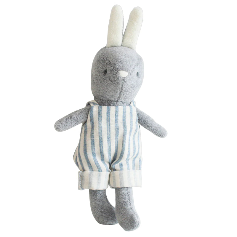 Baby Benny Bunny 25cm | Chambray Stripe