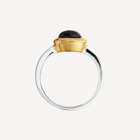 Aura Black Agate Ring