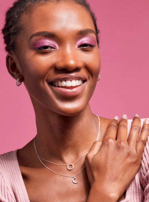 Circle CZ Silver Necklace | You Are Capable Of Amazing Things