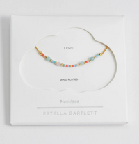 Mini Mixed Beaded Chain Necklace | Love