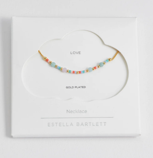 Mini Mixed Beaded Chain Necklace | Love