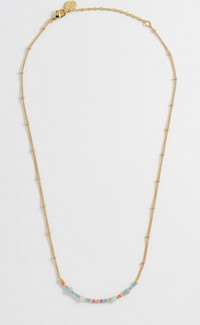 Mini Mixed Beaded Chain Necklace | Love