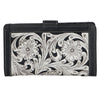 Alexandria |  Hand Carved Tooling Leather Clutch Wallet