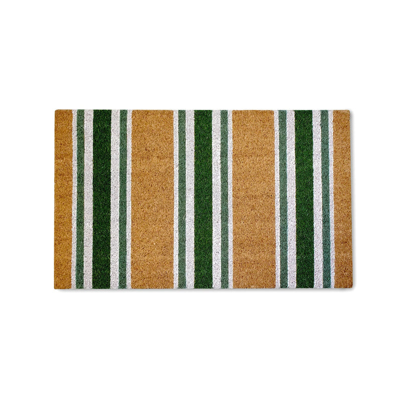 Taylor Green/White Stripe Doormat 45x75cm