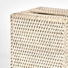 Paume Rattan Tissue  Box | White Wash