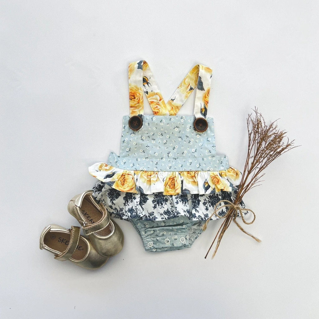 INFANTS PLAYSUIT WITH TRIM IN THE HILLS OF TUSCANY main image 1