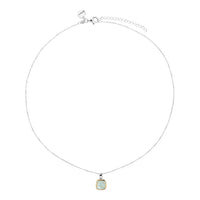 Aura Two-Tone Aquamarine Necklace 45cm