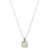 Aura Two-Tone Aquamarine Necklace 45cm