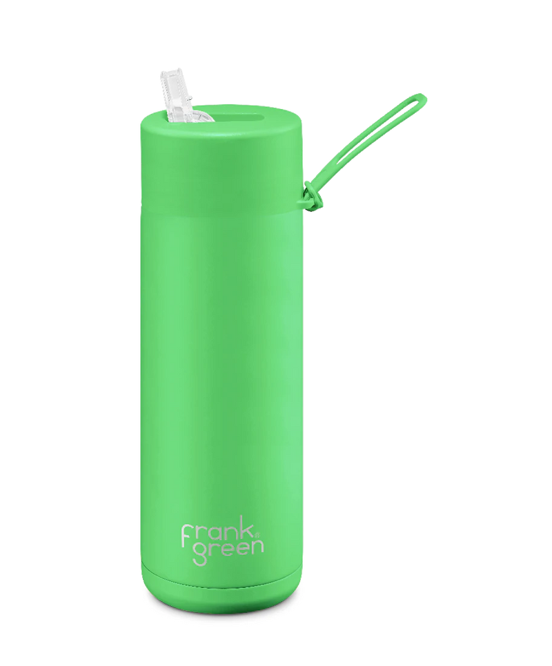 Neon Ceramic Reusable Bottle Straw Lid | 20oz 595ml