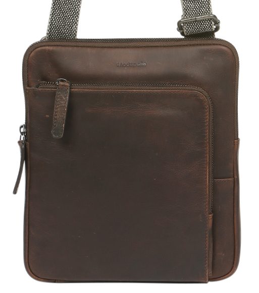 Black Leather Shoulder Bag | 3951