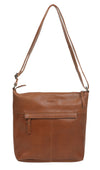 Cowhide Leather Bag With Zip + Long Strap | 6657