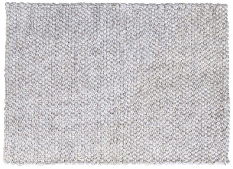 Berkelly Silver Indoor/Outdoor Rug | Felted Wool Backing