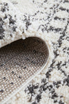 Casablanca Natural Patterned Shag Tassel Floor Rug