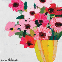 Colourful Flowers By Anna Blatman | Stone Drink Coaster Collection