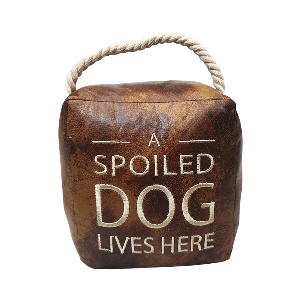 Spoilt Dog Leather Doorstop Whatever Mudgee