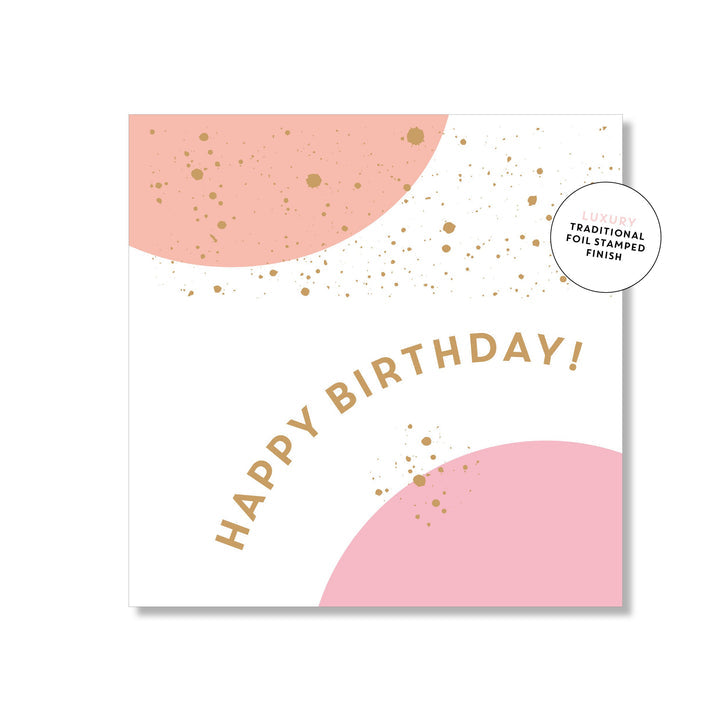 Candy Bubbles Pink Square Greeting Card