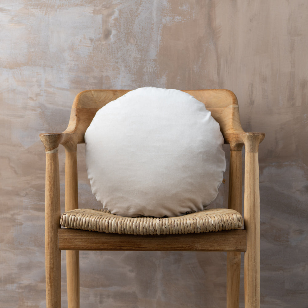 Linen/Velvet Cushion | Clay