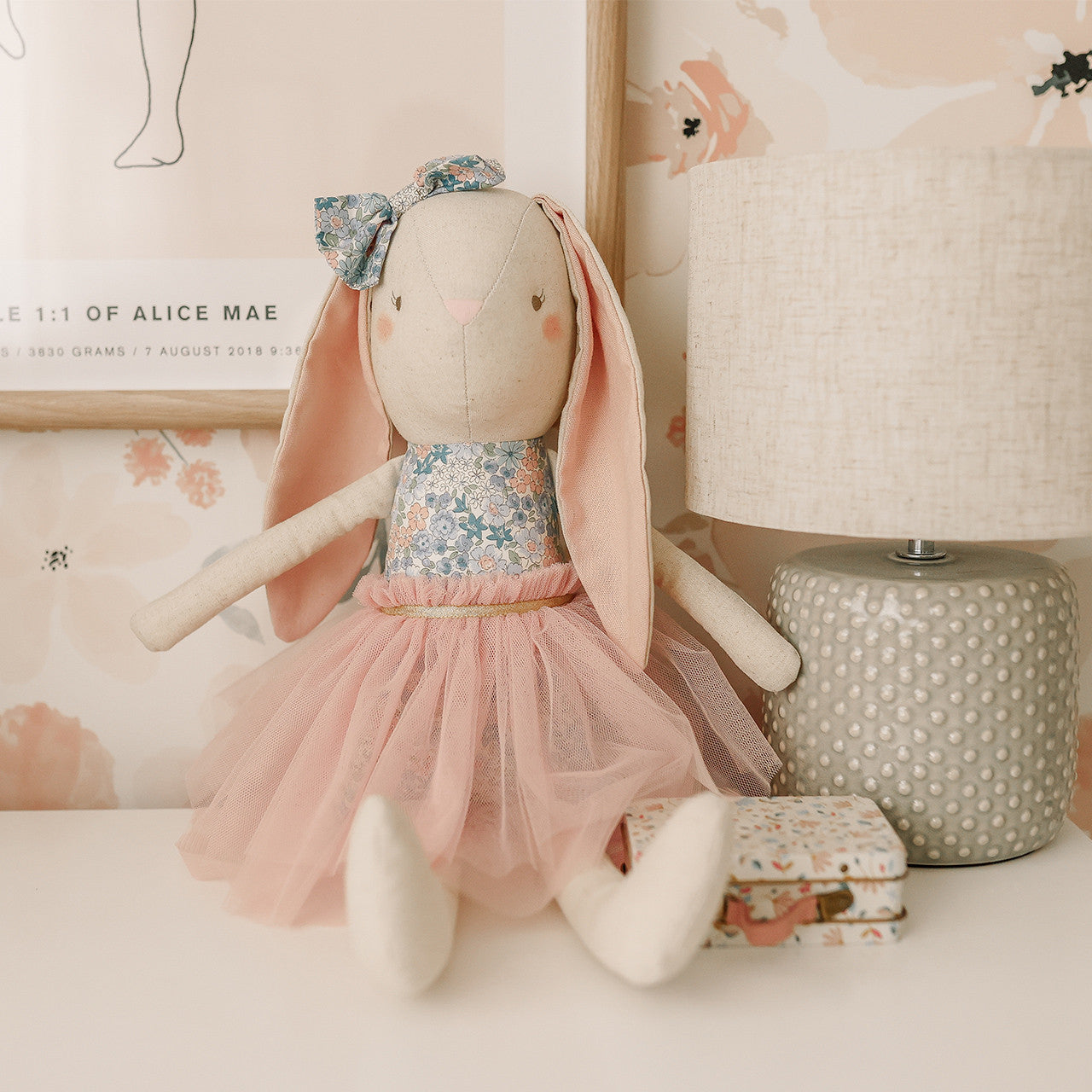 Linen Pearl Cuddle Bunny | Liberty Blue