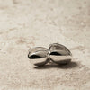 Ovolo Silver Huggie Earrings